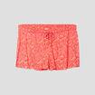 Short de pyjama orange femme