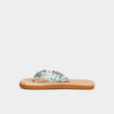 Tongs de plage esprit foulard multicolore femme