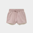 Short de jogging molletonn&eacute; ajust&eacute; marron clair femme