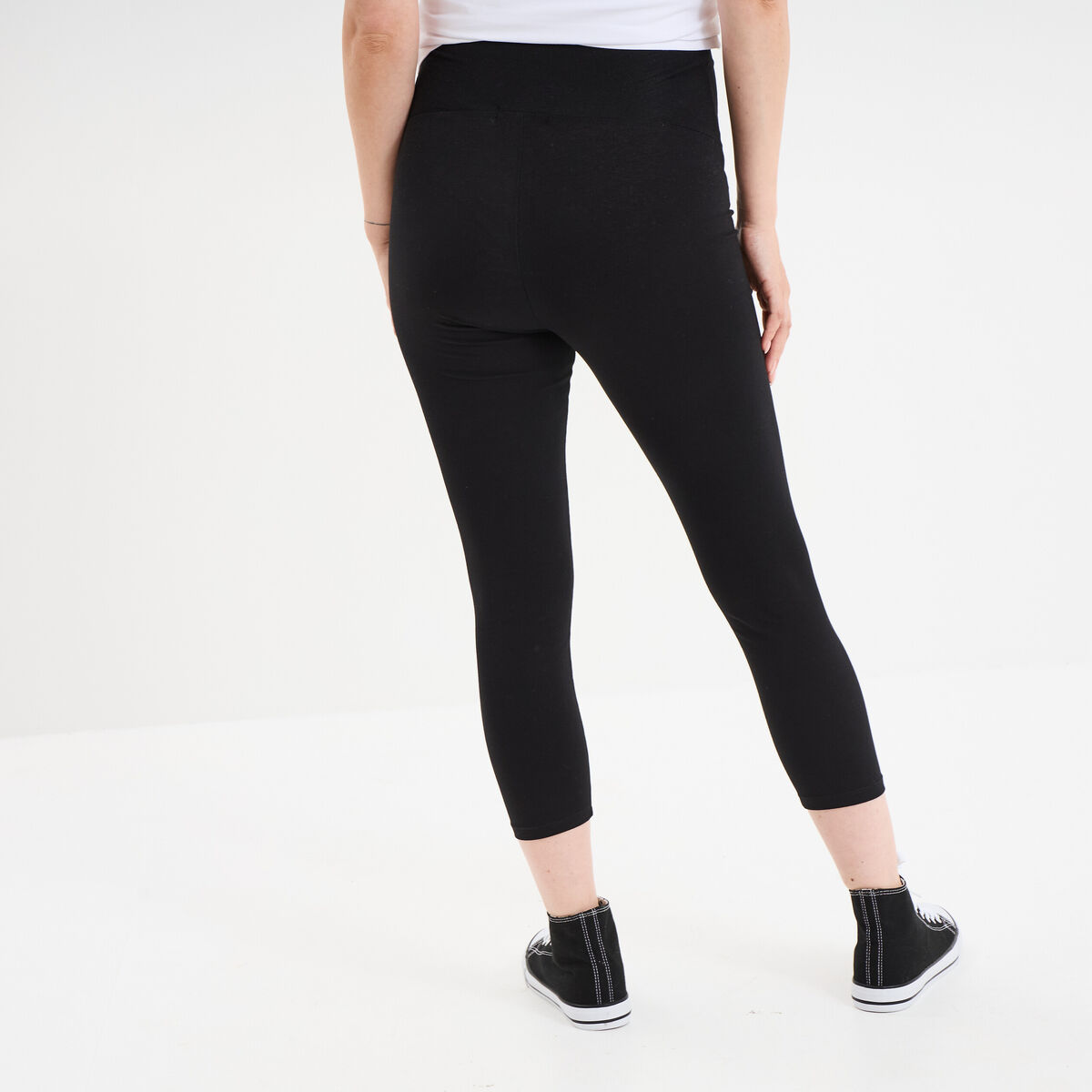 Legging 7/8ème grossesse noir femme maternité