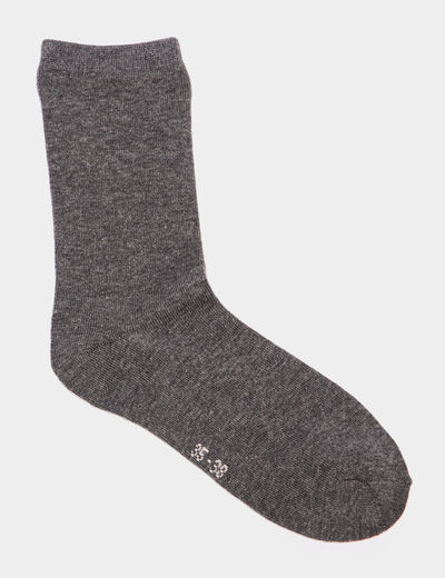 Lot 5 paires chaussettes coton multicolore femme