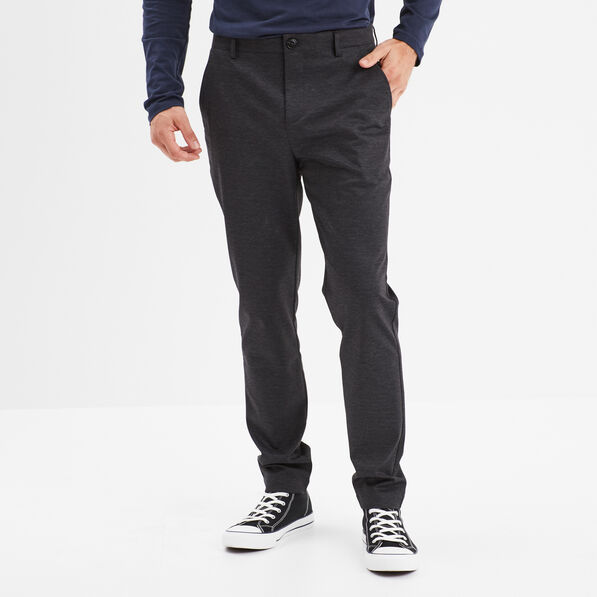Pantalon chino slim noir homme