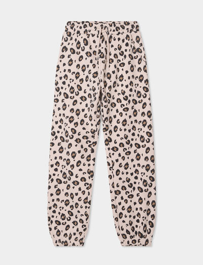 Pantalon de jogging molleton sable fille