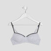 Soutien-gorge bandeau gris femme