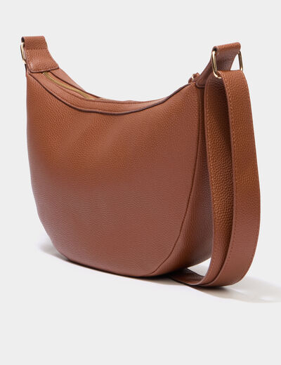 Sac banane zipp&eacute;e camel femme