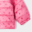 Doudoune oversize zippée à capuche vieux rose bébé fille
