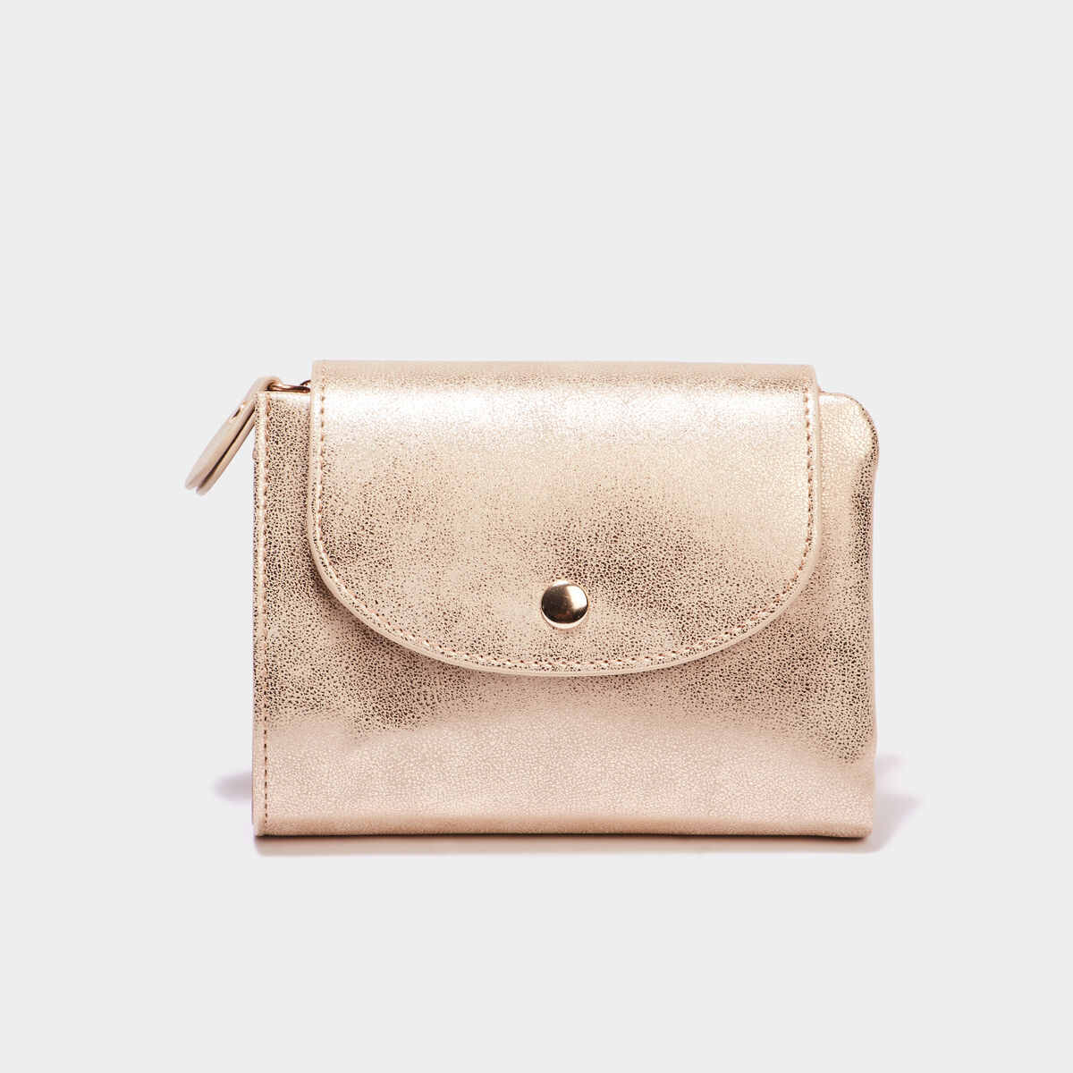 Portefeuille irisé couleur or femme