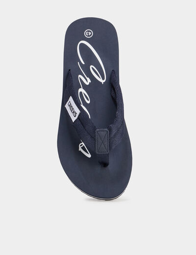 Tongs bleu marine homme