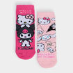Lot 2 paires chaussettes Hello Kitty rose fille