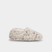 Chaussons doublure fausse fourrure sable fille