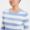 Pull côtelé manches longues Creeks blanc femme