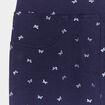 Pantalon flare taille élastiquée bleu marine fille