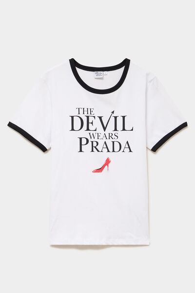 T-shirt coton Le diable en Prada blanc femme