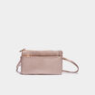 Sac en bandoulière zippé couleur or femme