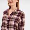 Chemise oversize manches longues rose femme