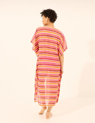 Robe de plage longue multicolore femme