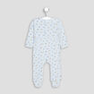 Dors-bien en coton manches longues bleu clair bébé