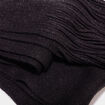Écharpe tricotée à franges noir femme