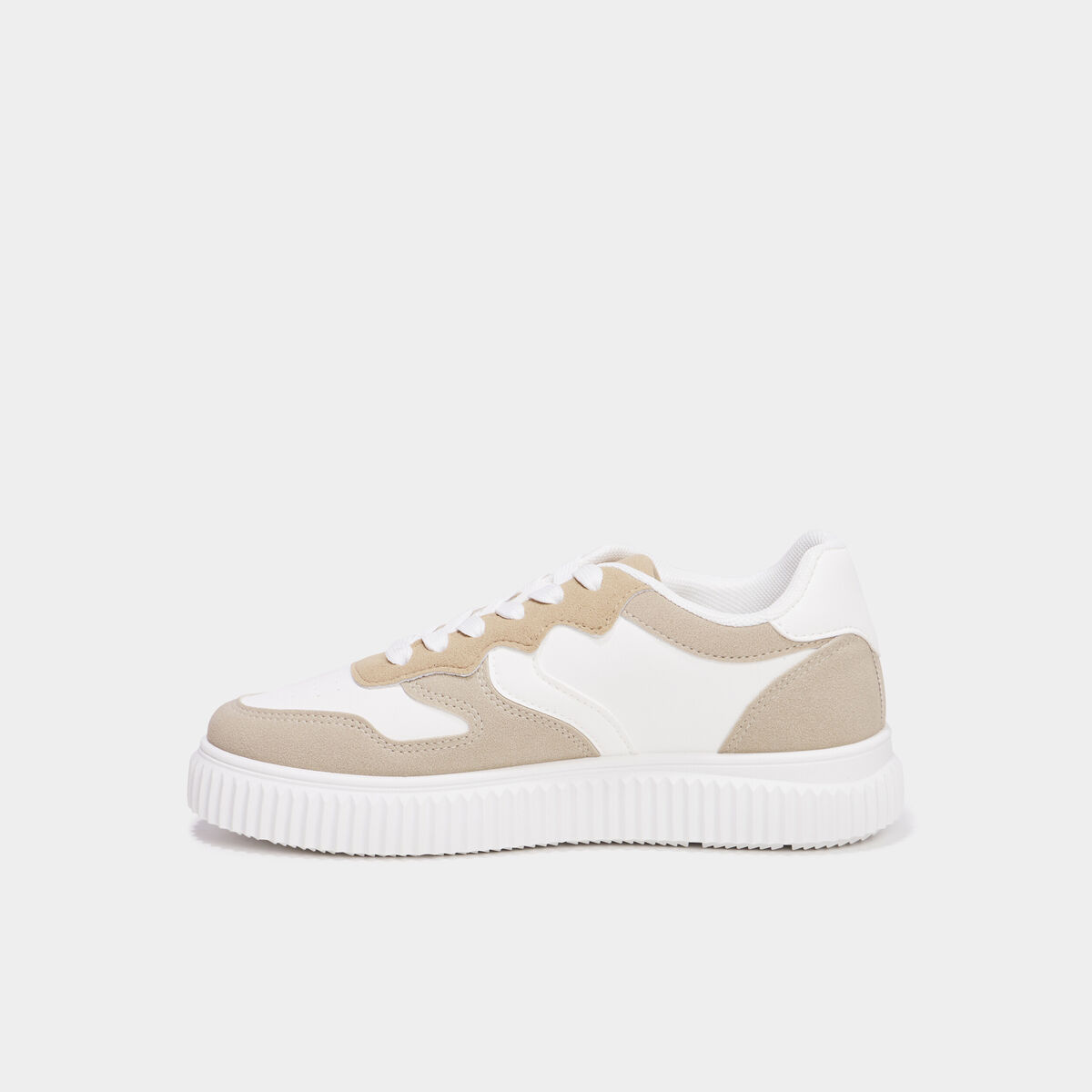 Tennis basses à lacets Creeks sable femme