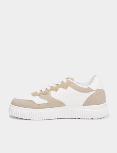 Tennis basses à lacets Creeks sable femme