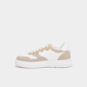 tennis basses a lacets creeks sable femme Tennis basses à lacets Creeks sable femme