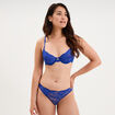 Soutien-gorge embo&icirc;tant dentelle bleu electrique femme