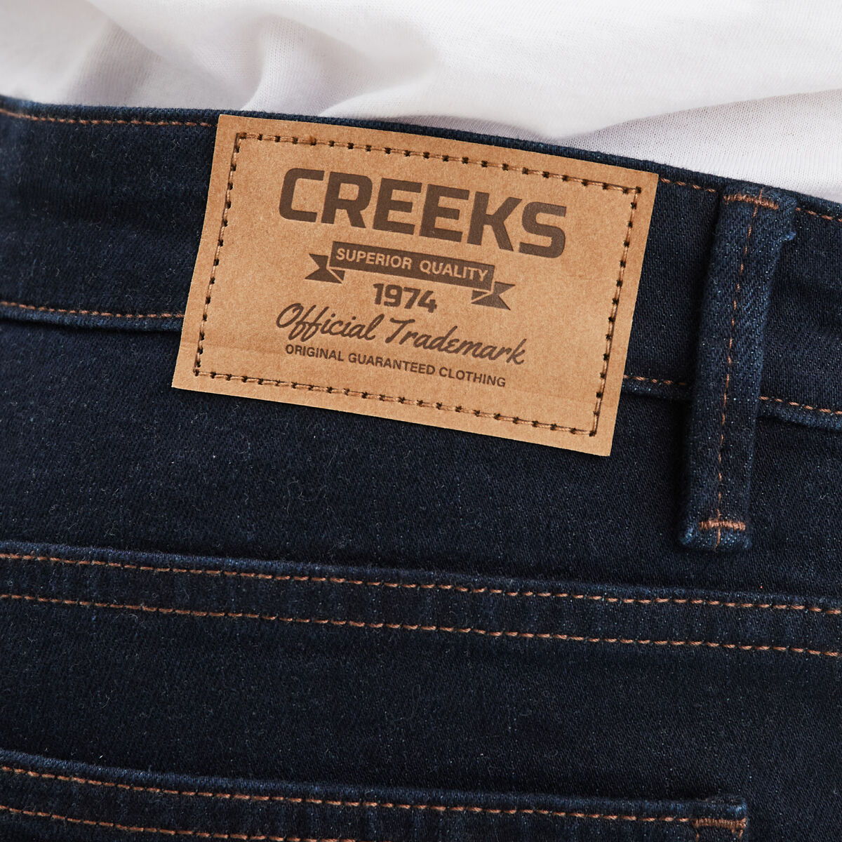Jeans regular 5 poches denim brut homme