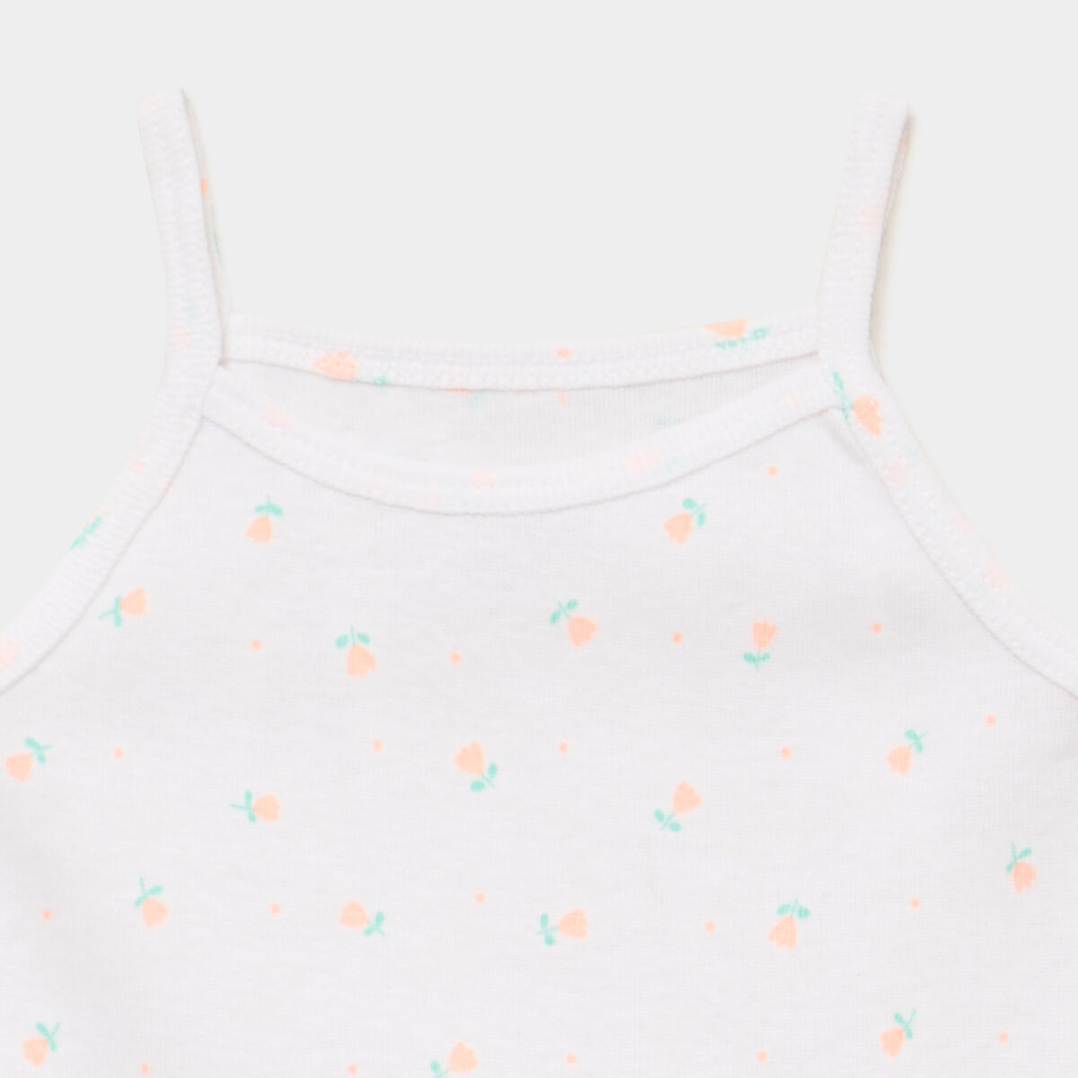 Lot 3 bodies coton bretelles fines rose clair b&eacute;b&eacute;