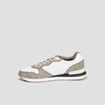 Baskets bi-mati&egrave;re &agrave; lacets Creeks vert kaki femme