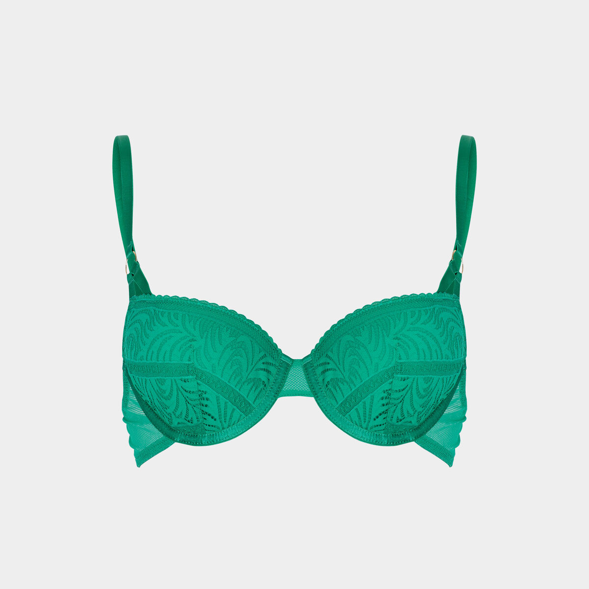 Soutien-gorge corbeille dentelle vert menthe femme