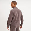 Surchemise zipp&eacute;e manches longues gris fonc&eacute; homme