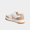 Tennis basses &agrave; lacets rose femme
