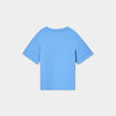 T-shirt col rond manches courtes coton bleu clair fille