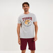 Ensemble pyjama short et t-shirt gris clair homme