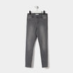 Jegging taille élastiquée denim gris fille