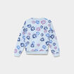 Sweat col rond manches longues bleu clair fille