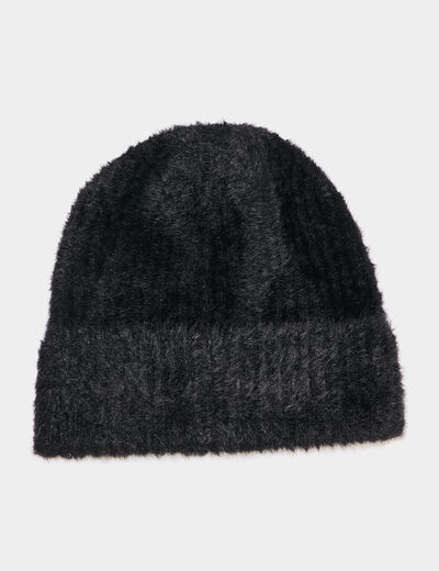 Bonnet noir femme