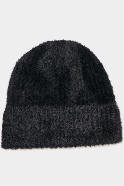 Bonnet noir femme