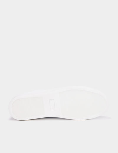 Baskets plates blanc homme