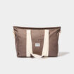 Sac cabas avec bandoulière gris foncé femme