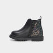 Bottines chelsea zippées paillettes noir bébé fille