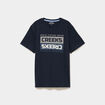 T-shirt manches courtes coton bleu marine homme