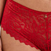 Shorty en dentelle rouge femme