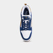 Tennis basses à lacets en cuir Puma bleu foncé homme