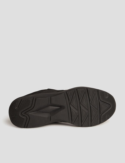 Baskets running languette d'enfilage noir homme