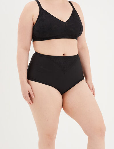 Culotte gainante noir femme grande taille