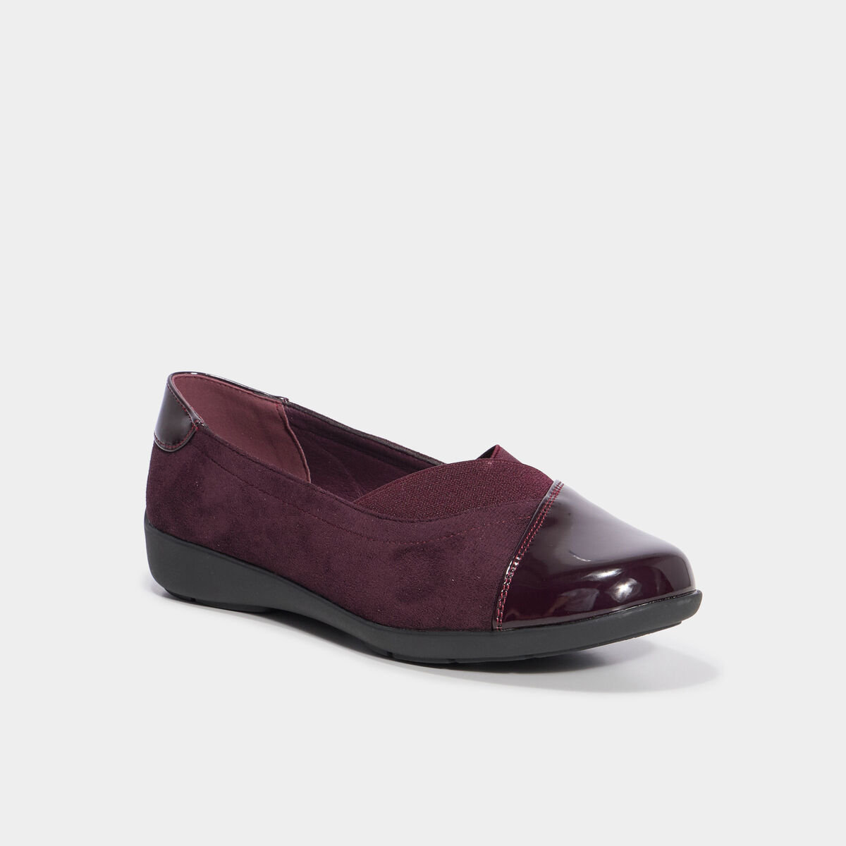 Ballerines bordeaux femme