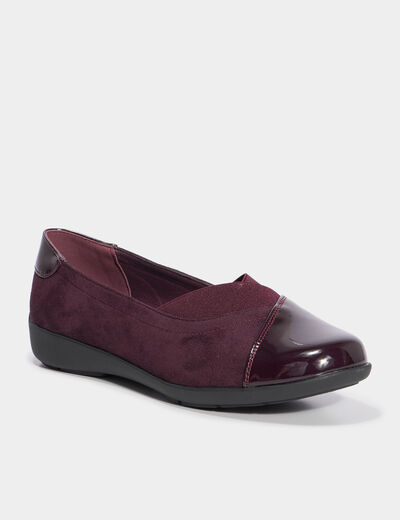 Ballerines bordeaux femme