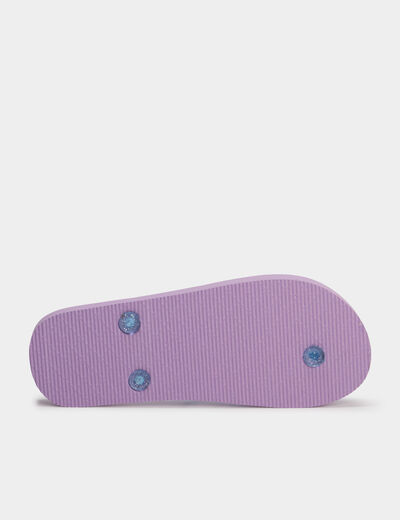 Tongs d&eacute;tails fantaisie rose fille