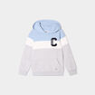 Sweat hoodie manches longues &agrave; capuche bleu ciel gar&ccedil;on
